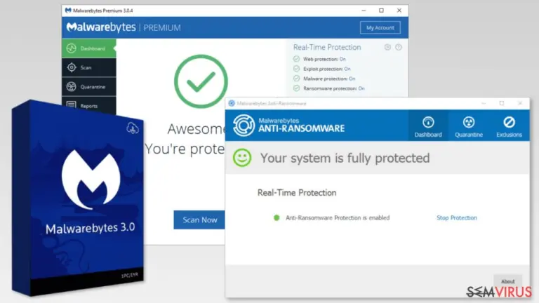 Screenshot of Malwarebytes Premium