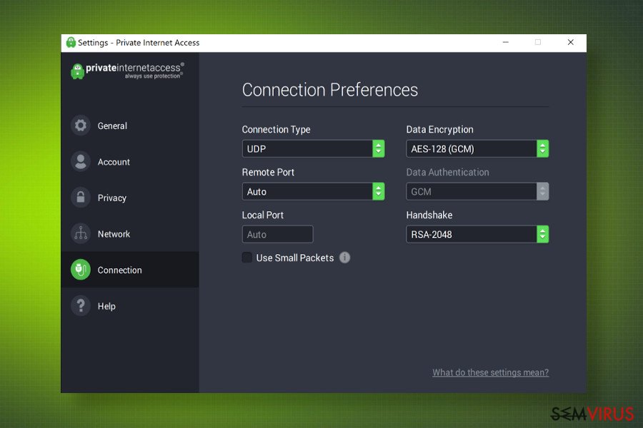 Private Internet Access instantâneo Private Internet Access instantâneo