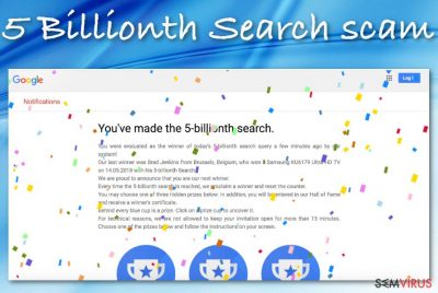 Fraude "5 Billionth Search"