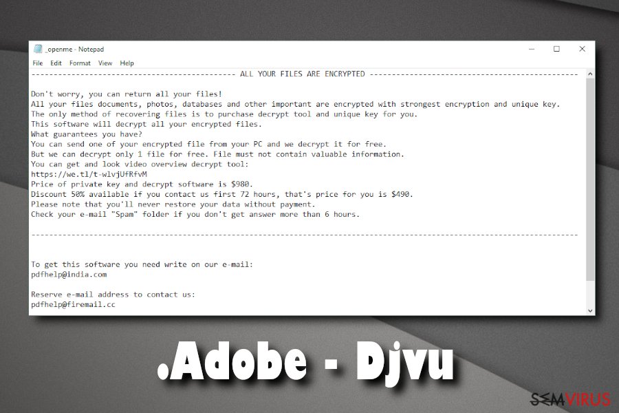Ransomware .Adobe instantâneo Ransomware .Adobe instantâneo