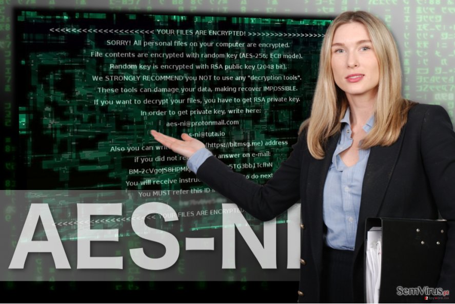 A imagem do ransomware AES-NI A imagem do ransomware AES-NI