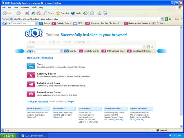 ALOT toolbar instantâneo ALOT toolbar instantâneo