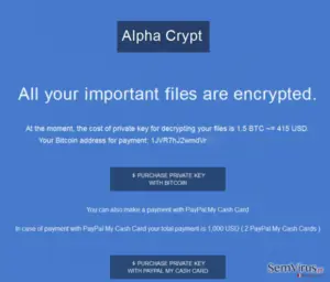 Alpha Crypt