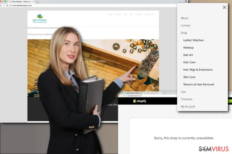 The image of AlphaShoppers ads