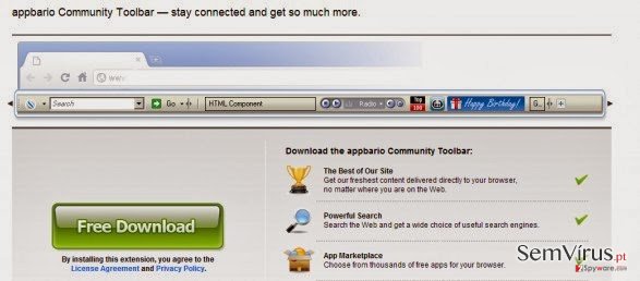 Appbario toolbar instantâneo Appbario toolbar instantâneo