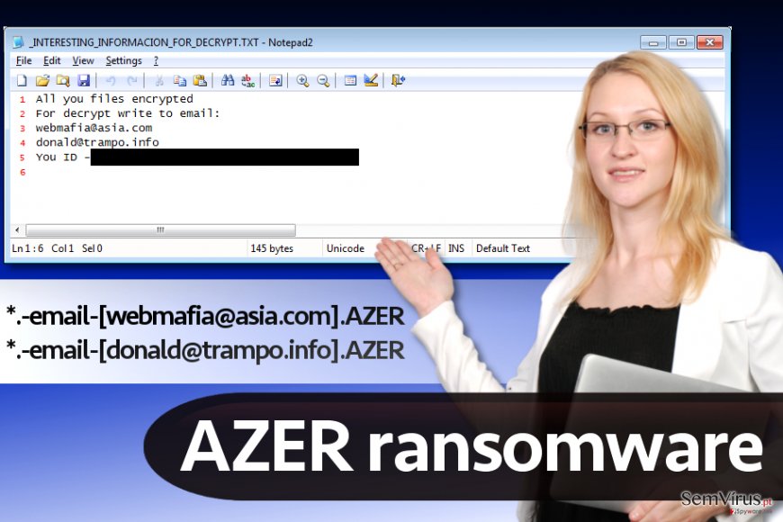 Malware Azer (versão Cryptomix)