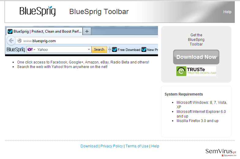 BlueSprig Toolbar instantâneo BlueSprig Toolbar instantâneo