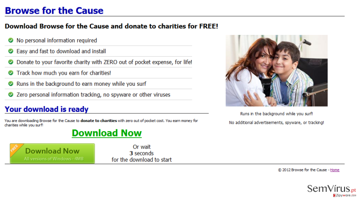 Browse for the Cause instantâneo Browse for the Cause instantâneo