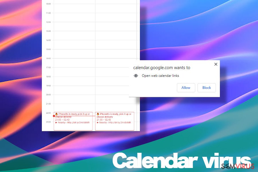 Calendar virus on Apple devices
