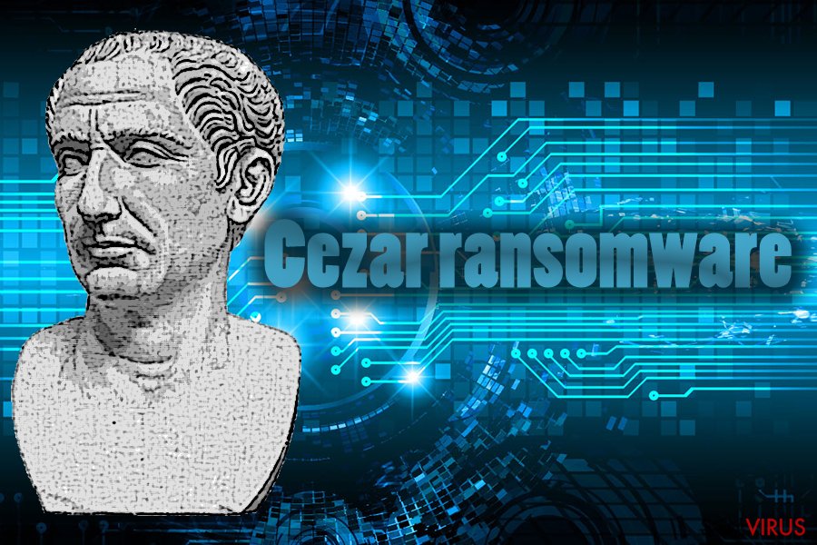 Vírus ransomware Cezar instantâneo Vírus ransomware Cezar instantâneo