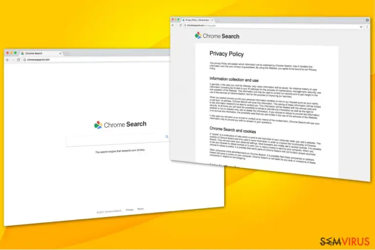 Chromesearch.win virus illustration