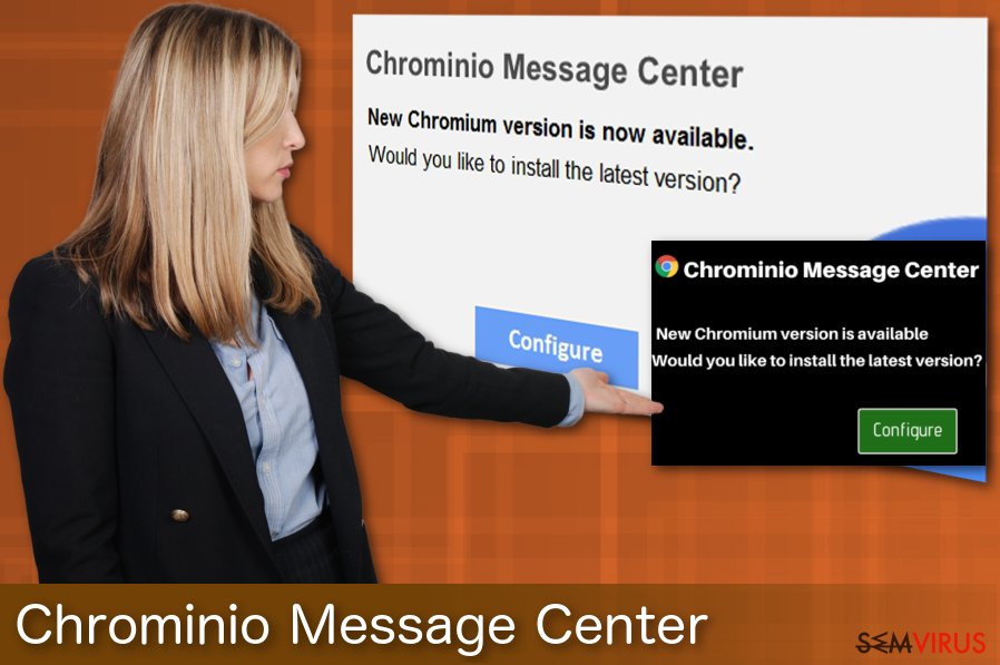 Adware Chrominio Message Center
