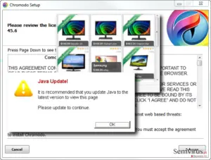 Chromodo virus hijacks a default browser