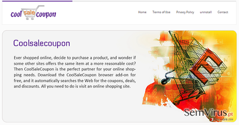 CoolSaleCoupon adware instantâneo CoolSaleCoupon adware instantâneo