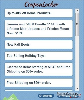 Coupon Locker instantâneo Coupon Locker instantâneo