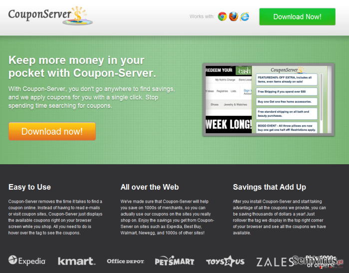 “Ads by Coupon Server” virus instantâneo “Ads by Coupon Server” virus instantâneo