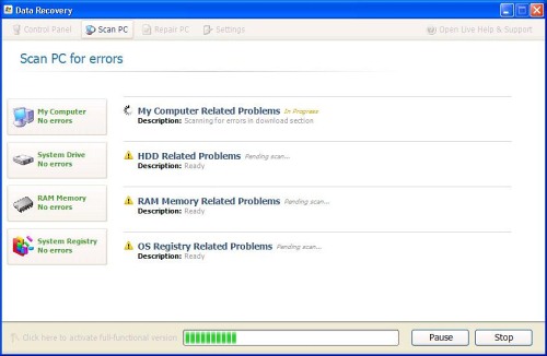 Data Recovery instantâneo Data Recovery instantâneo