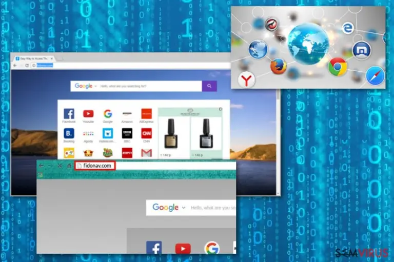 Fidonav.com browser hijacker