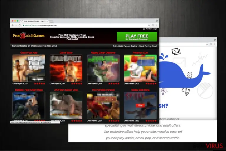 The image of Free3dadultgames.com website