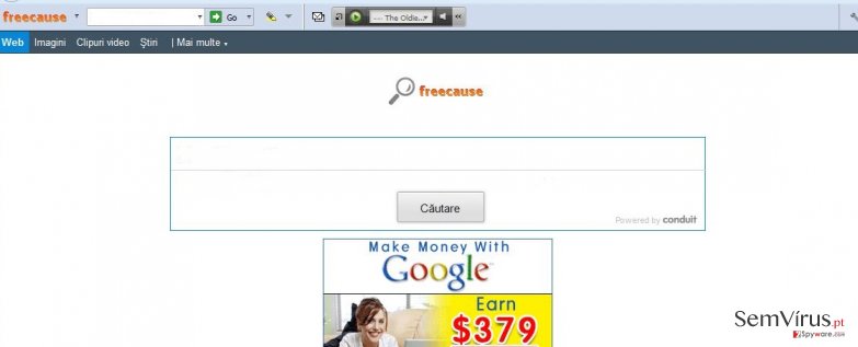 Freecause Toolbar instantâneo Freecause Toolbar instantâneo
