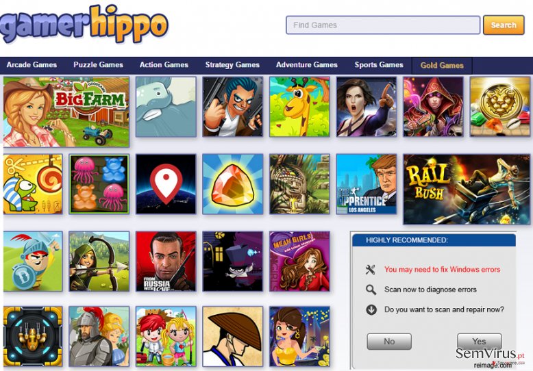 Anúncios de GamerHippo instantâneo Anúncios de GamerHippo instantâneo