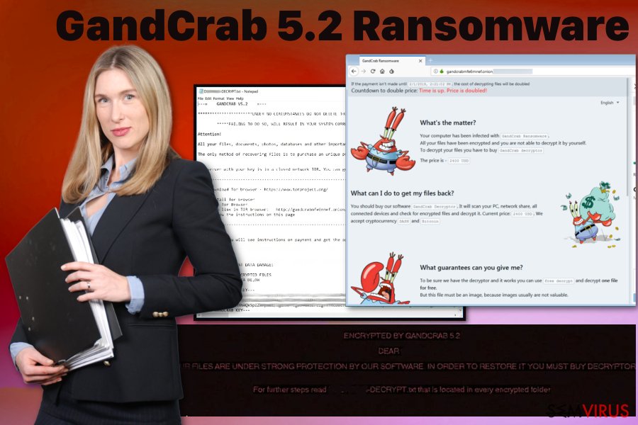 Vírus ransmoware GandCrab 5.2