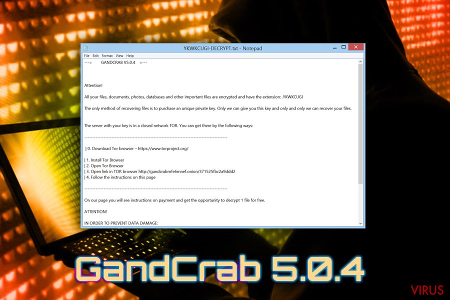 Vírus GandCrab 5.0.4