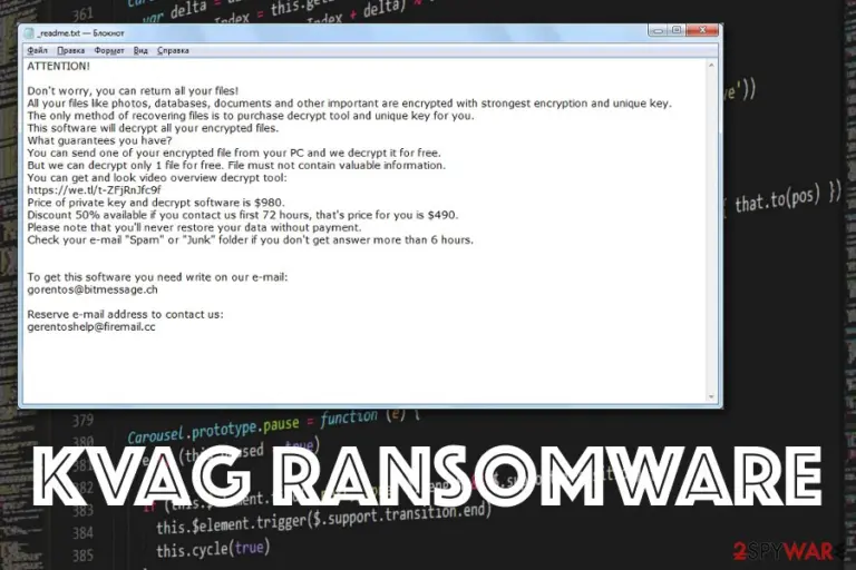 Kvag ransomware