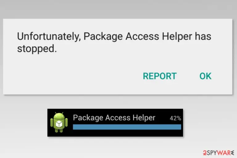 Examples of Package Access Helper error