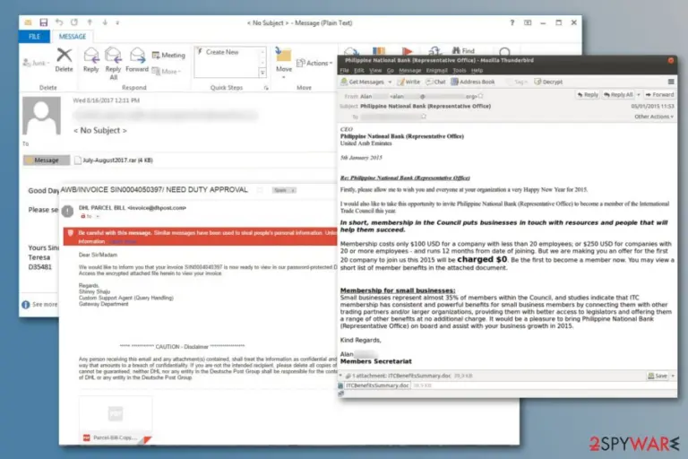 STOP ransomware spreads via emails