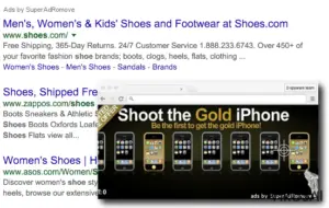 Ads by SuperAdRomove can be dangerous