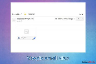 Vírus de e-mail Vzwpix